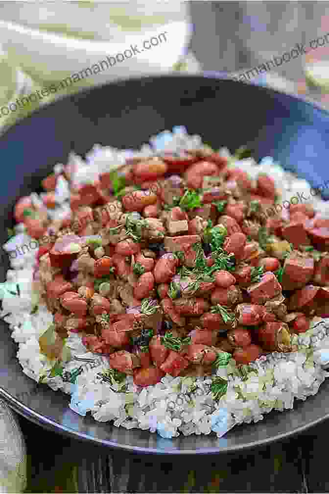 A Bowl Of Red Beans And Rice, A Comforting Cajun Dish Made With Red Beans, Vegetables, And Rice. Mouthwatering Cajun Recipes That Are Not Only Etouffee And Jambalaya : The Best Cajun Cookbook For Beginners And Pro Chefs