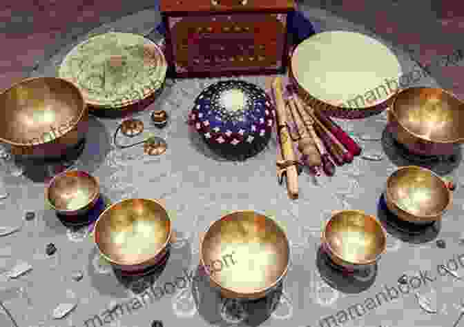 A Group Of People Gathered Around A Tibetan Singing Bowl, Immersed In A Harmonious Soundscape, Representing The Transformative Power Of Sound Healing 21 Ways To Awaken Your Spiritual Self Vol 1 (5 Pillars: A Man S Guide To Complete Wellness )