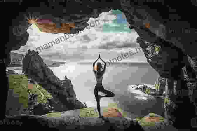 A Person Performing A Yoga Pose On A Cliff Overlooking A Vast Ocean, Representing The Harmonious Union Of Mind, Body, And Spirit Through Yoga 21 Ways To Awaken Your Spiritual Self Vol 1 (5 Pillars: A Man S Guide To Complete Wellness )