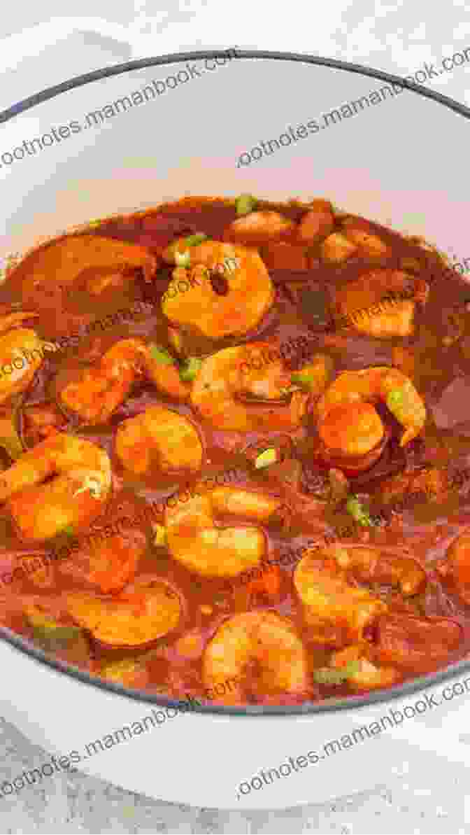 A Plate Of Shrimp Creole, A Cajun Dish Made With Shrimp, Vegetables, And A Flavorful Tomato Based Sauce. Mouthwatering Cajun Recipes That Are Not Only Etouffee And Jambalaya : The Best Cajun Cookbook For Beginners And Pro Chefs