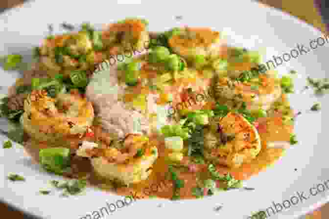 A Plate Of Shrimp étouffée, A Cajun Dish Made With Shrimp, Vegetables, And A Rich Roux Based Sauce. Mouthwatering Cajun Recipes That Are Not Only Etouffee And Jambalaya : The Best Cajun Cookbook For Beginners And Pro Chefs