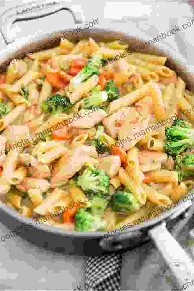 A Skillet Filled With Creamy One Pan Pasta With Vegetables And Chicken Live Life Deliciously With Tara Teaspoon: Recipes For Busy Weekdays And Leisurely Weekends