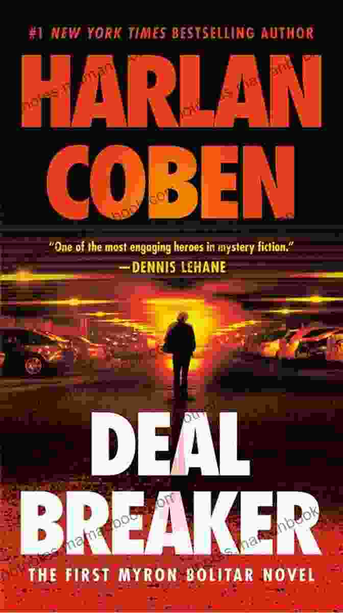 Deal Breaker Book Cover Featuring A Man With A Gun Pointed At Him, Set Against A Dark Blue Background Deal Breaker: The First Myron Bolitar Novel