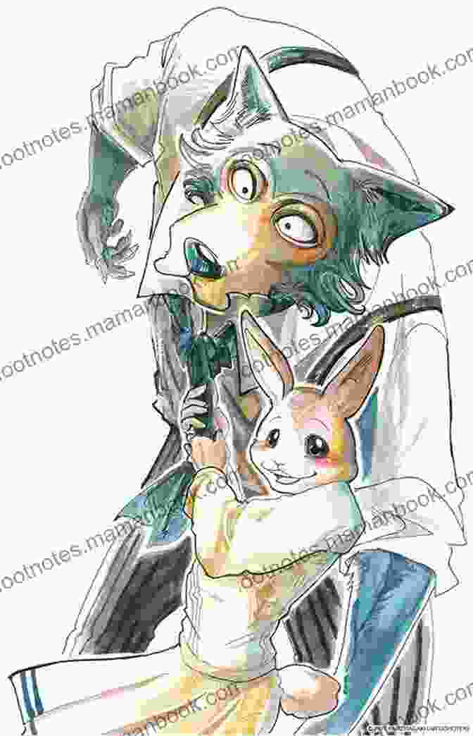 Legoshi And Haru, Two Main Characters From Beastars, A Manga And Anime Series By Paru Itagaki, Sitting Together In A Field Of Flowers BEASTARS Vol 1 Paru Itagaki