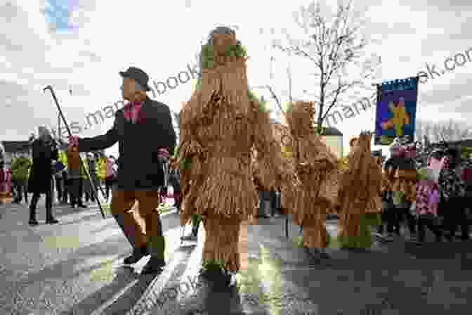 Photograph Of A Man Dressed In A Straw Bear Costume During The Straw Bear Festival In Whittlesey, Cambridgeshire Cambridgeshire Customs And Folklore (RLE Folklore) (Routledge Library Editions: Folklore)