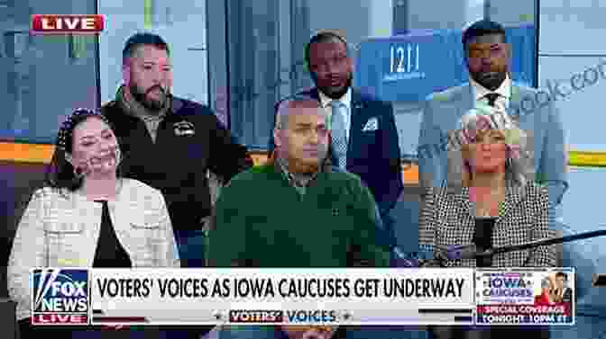 Two Voters Discuss The Candidates While Waiting To Caucus In Iowa. THE CONTENDERS: 2024 US Presidential Campaign Images Taken In Iowa